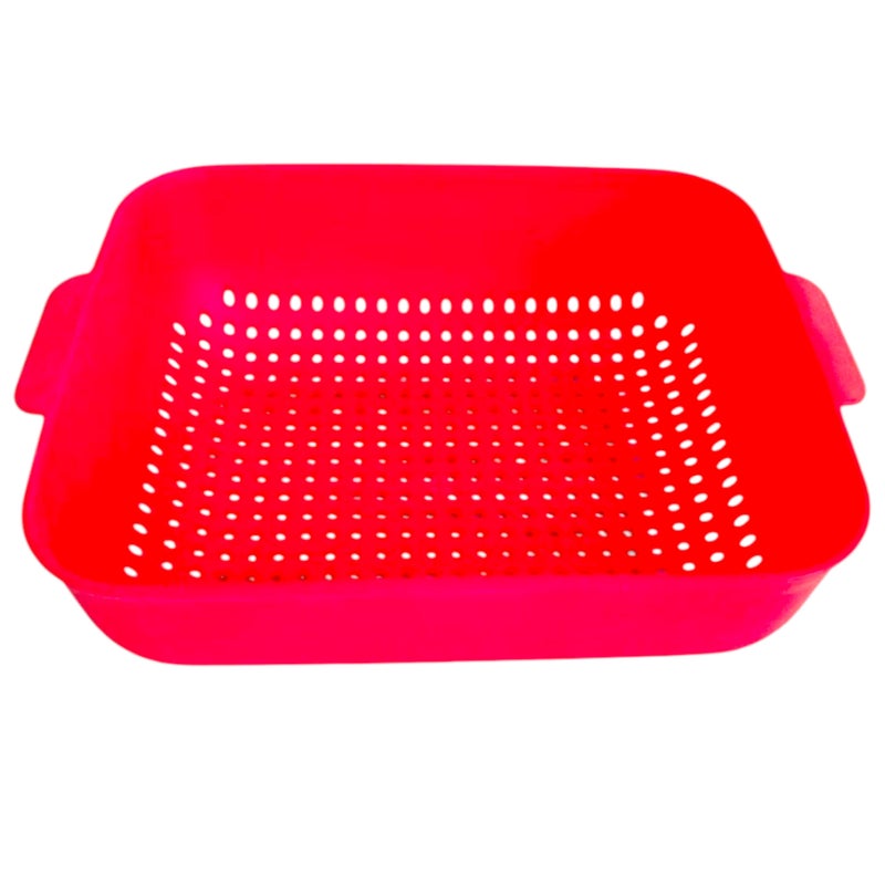 Khurshid Plastics Nosa Plastic Strainer from Khorshid Plast Plastic - Red - Image 1